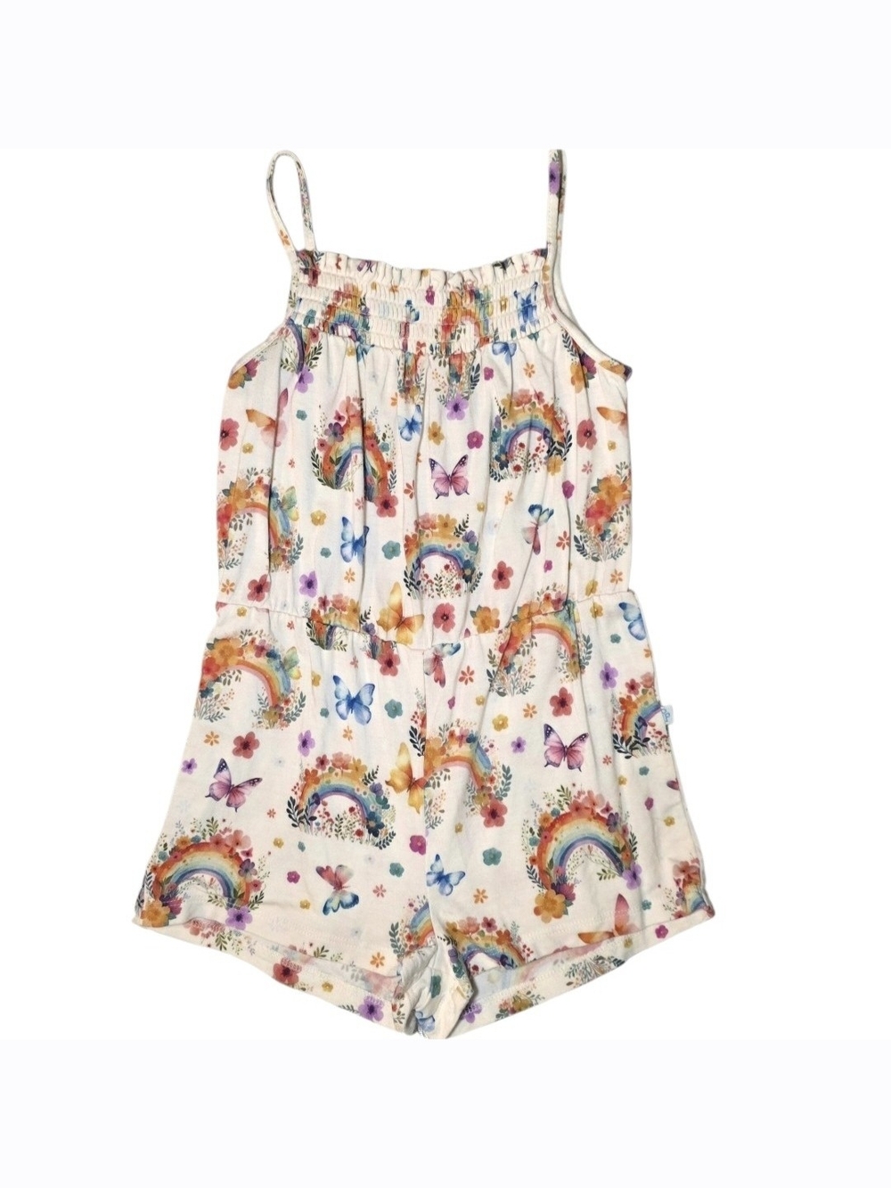 Posh Peanut Rainbow Romper 5T/6T EUC